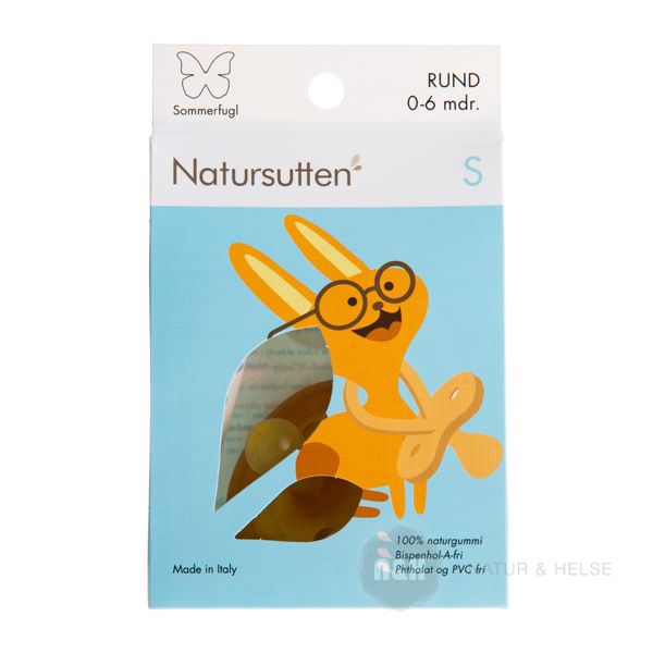 Natursutten Sommerfugl Rund S 0-6 mdr.